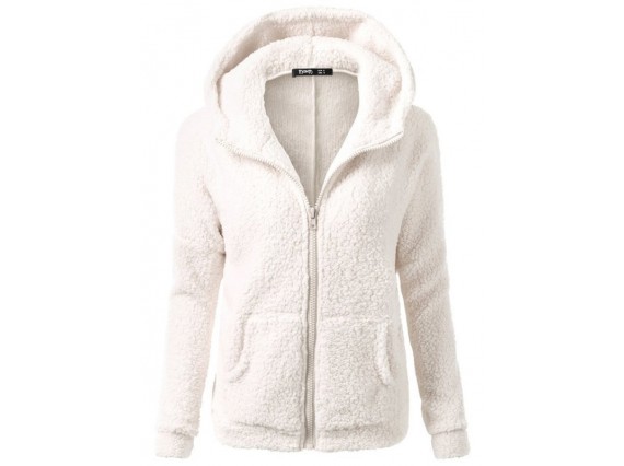 Spring Long Sleeve Single Cardigan Zipper Plain Hooded Fall Hoodies